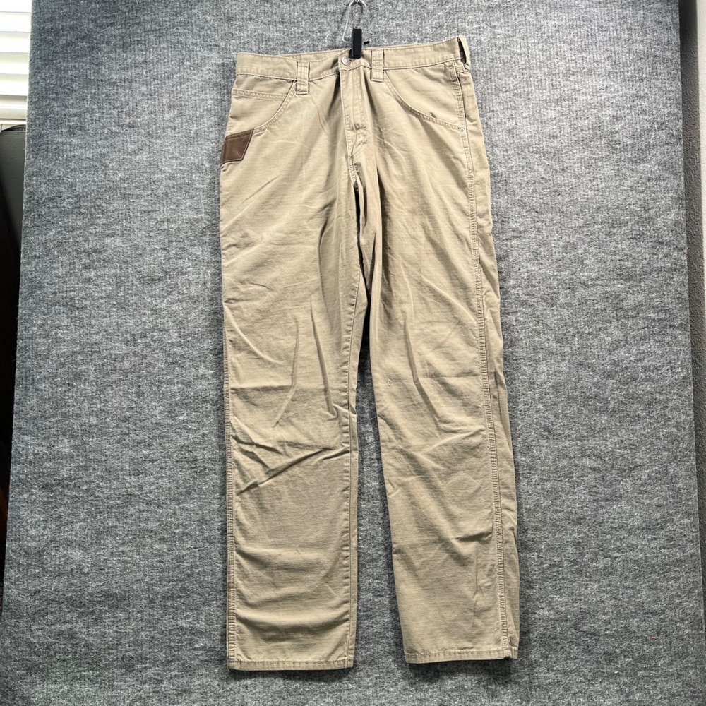 Wrangler Workwear Mens 32x32 Khaki Tan Ripstop Carpenter Utility Pants